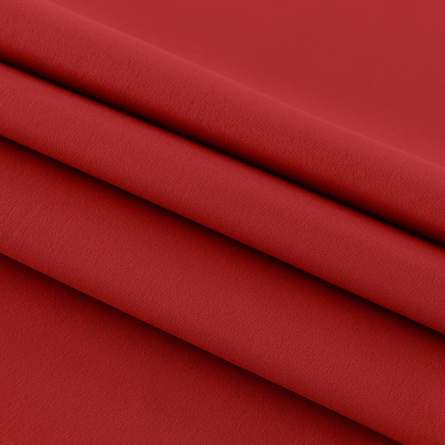 DWCN French Door Curtains – Rod Pocket Thermal Blackout Curtain for Doors with Glass Window, Christmas, Kitchen and Patio Doors for Privacy, 54 X 72 Inches Long, 1 Curtain Panel with Tieback, Red