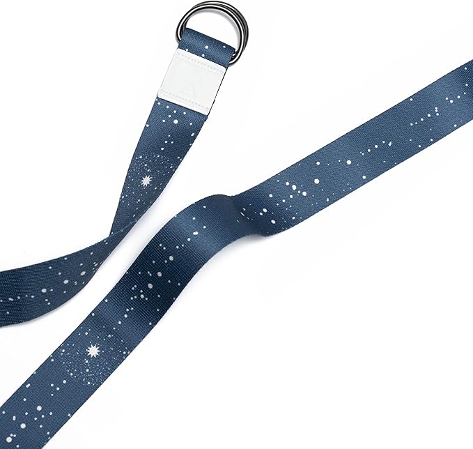 yogadesignlab YOGA DESIGN LAB | The Yoga Strap | Luxurious, Extra Long, Super Soft, Eco Printed | Studio Quality, Adjustable | Safely Stretch Further and Hold Longer | 8 ft Long