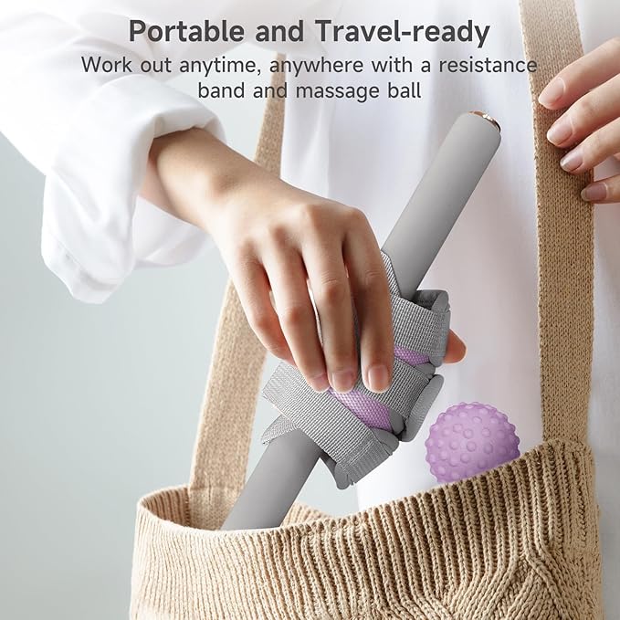 Fabric Resistance Band with Handles, 120lb Full-Body Excercise Band, Non-Slip Elastic Bands for Strength Muscle Training, Stretch Band Workout Equipment for Leg Arm Chest Core Wrist Ankle