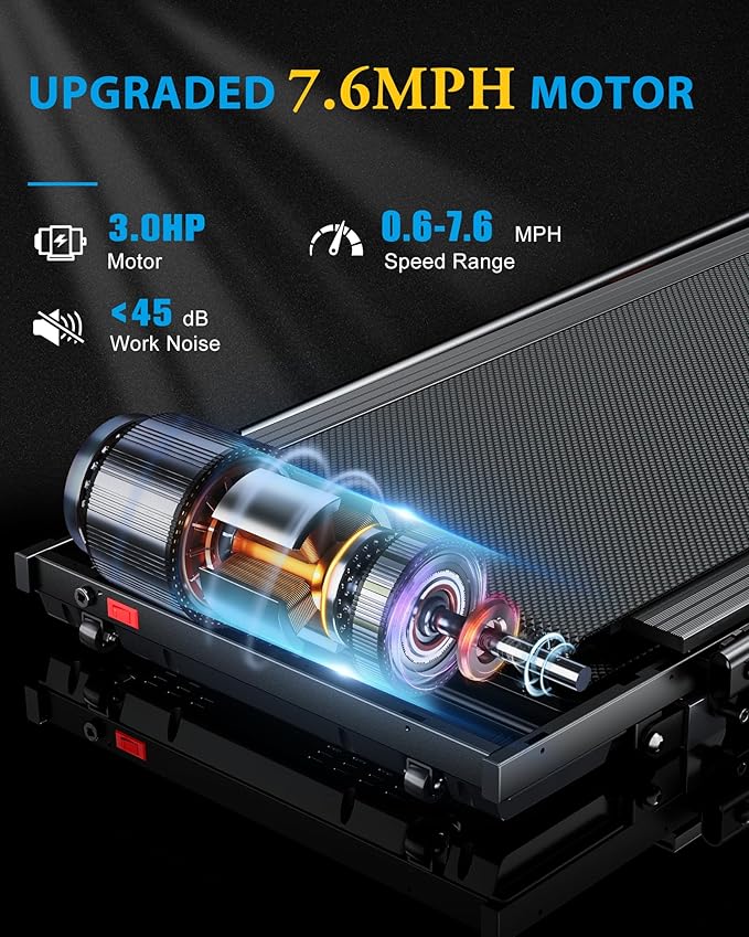 340lb Capacity Walking Pad Treadmill with 12% Incline, Big LED Display Under Desk Treadmill Support Full Manual/3-Preset Countdown/App Mode, Portable Treadmills for Small Spaces