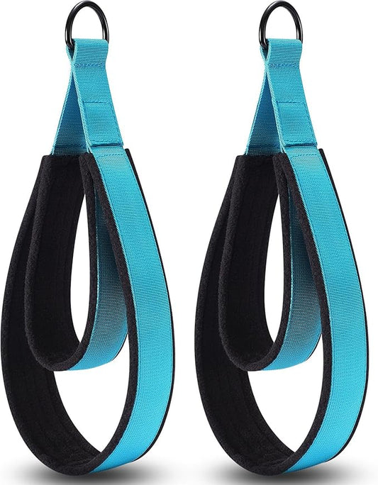 TOBWOLF Pilates Straps - Double Loop D-Ring Straps for Reformer, Padded, Home Gym Workout