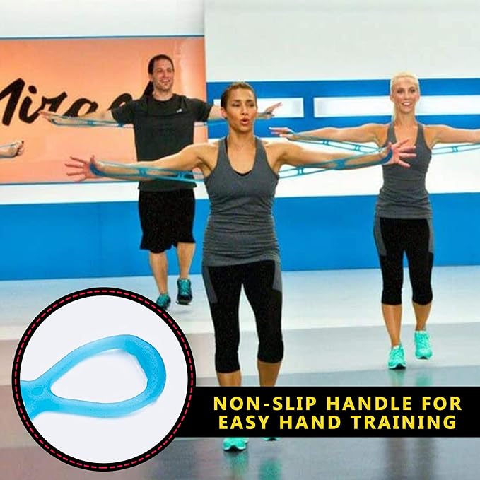 Walk at Home Workout Bands 7 Ring Adjustable Resistance Bands for Working Out Home Workout Walking Exercise Workout Bands Fitness Program Exercise Bands Stretch Bands for Recovery