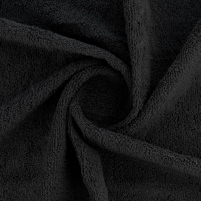 CASA COPENHAGEN® He & She 10 Pieces Hand Towel Set, Granite Grey + Mirage Grey, 550 GSM, 16x28 Inches, Designed in Denmark Super Soft and Absorbent, Egyptian Cotton Towels for Bathroom & Kitchen