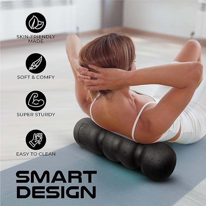 Yes4All EVA Firm Foam Rollers for Yoga & Pilates, Available in 12, 18, 24, 36 inch, Yoga Roller for Massage, Stretching, Core Strengthening