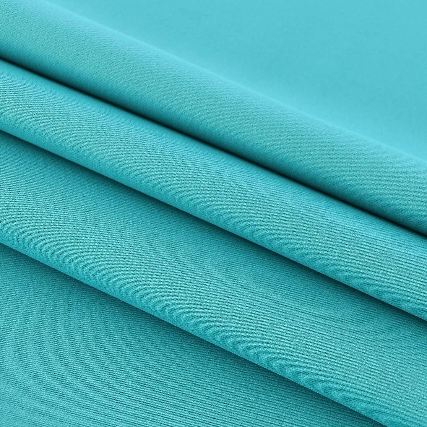 DWCN French Door Curtains – Rod Pocket Thermal Blackout Curtain for Window/Doorways/Kitchen/Classroom/Patio Doors for Privacy, 25W by 72L Inches, 1 Panel with Tieback, Turquoise