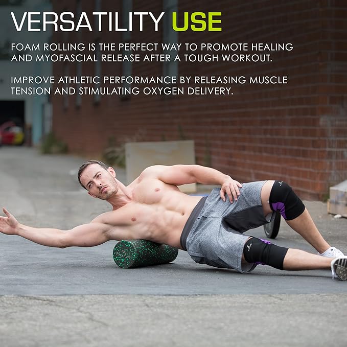 ProsourceFit High Density Foam Rollers 18 to 36 - inches Long, Firm Full Body Athletic Massage Tool for Back Stretching, Yoga, Pilates, Post Workout Muscle Recuperation