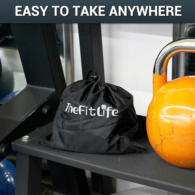 TheFitLife Resistance Bands with Handles - Designed for American Body Types, Exercise Workout Tubes for Men, Women, Includes Large Handles, Ankle Straps, Door Anchor, Fitness Levels