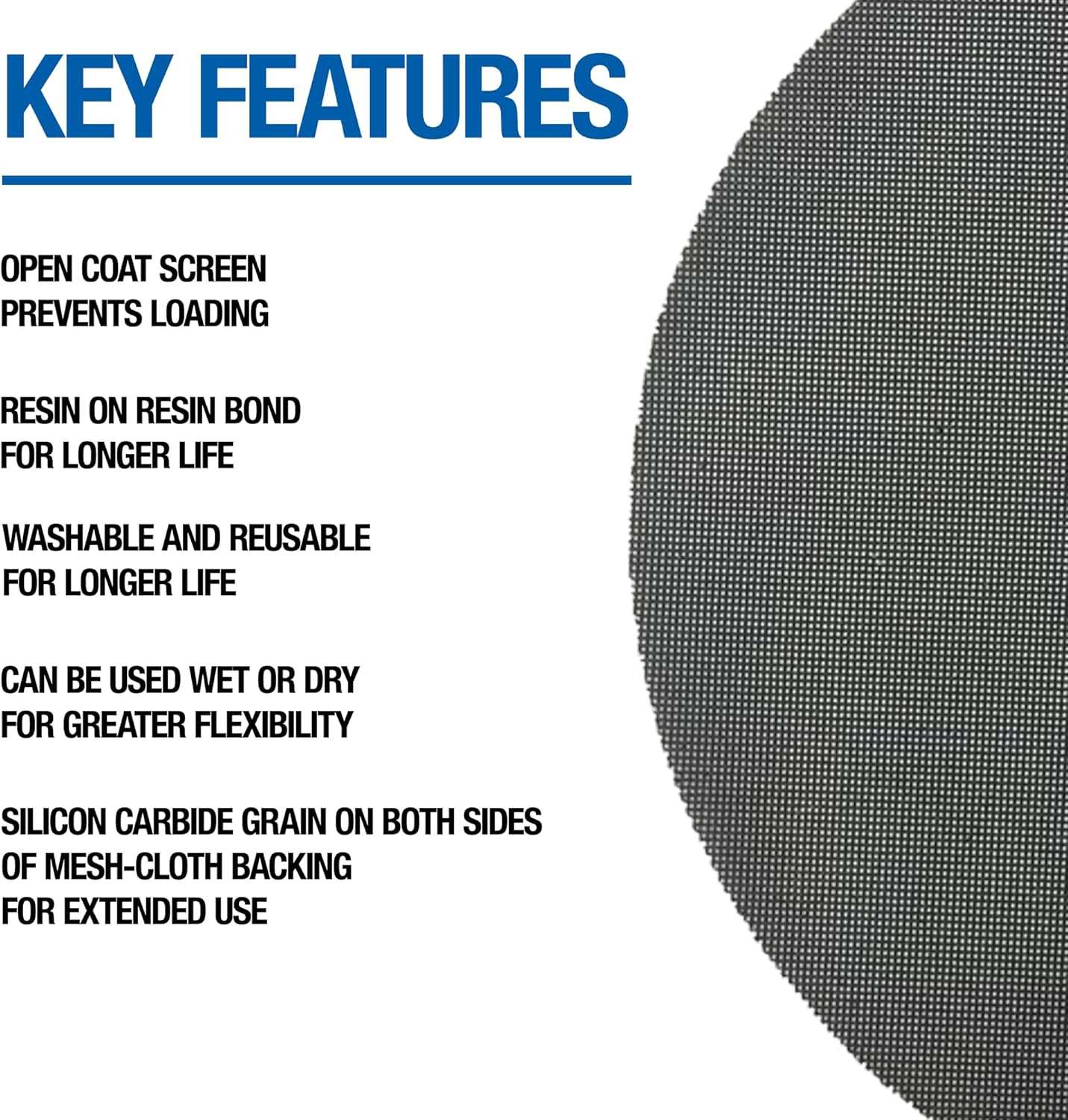 Floor Sanding Screen Disc, 10 Pack, 17", Grit 100
