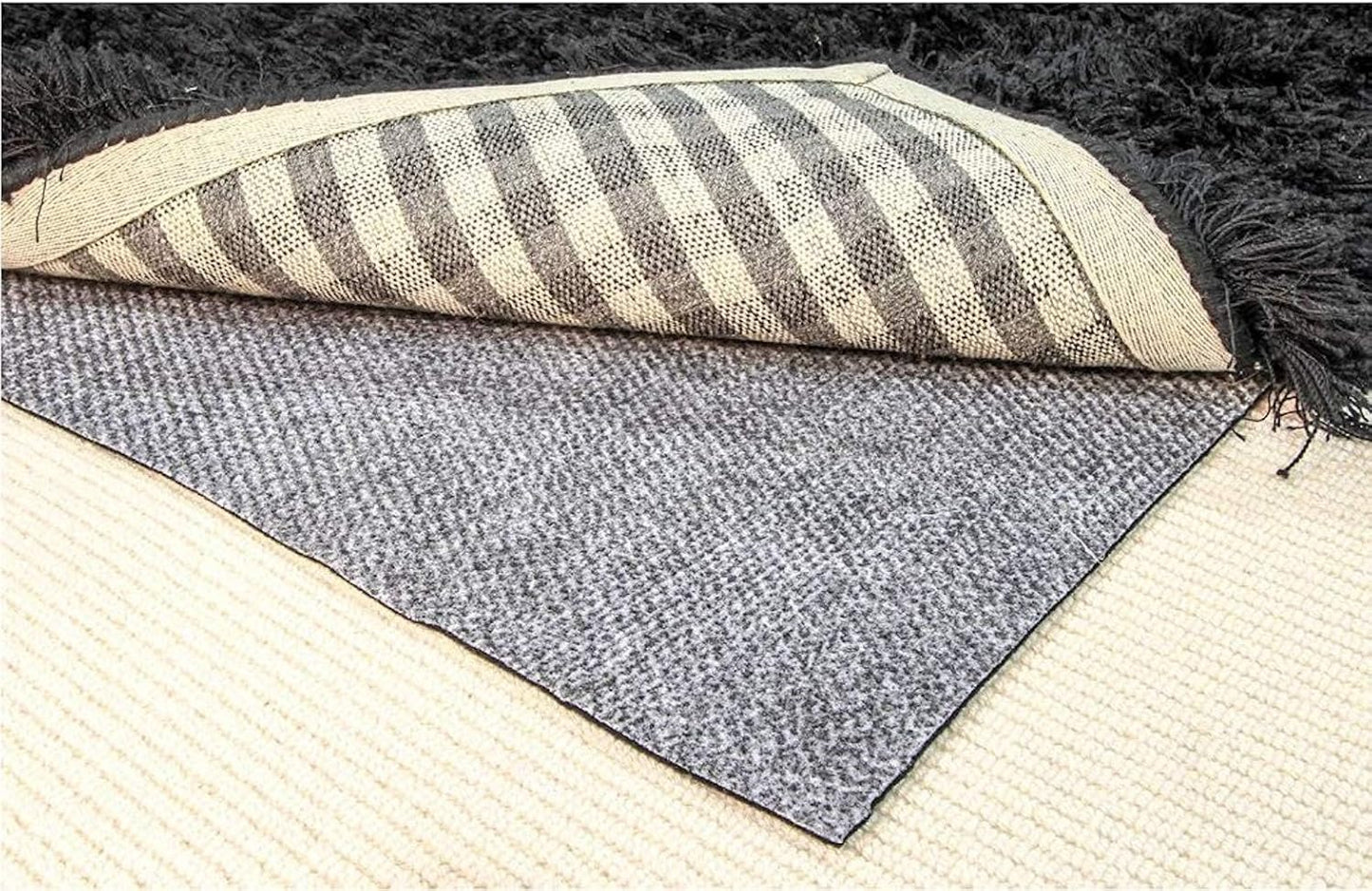Hold-a-Rug Plush 2' x 8' Nonskid, Nonslip Rug Pad, Reversible Gripper, ¼ Thick, Safe for All Floors and Carpet, Keep Area Rugs Secure