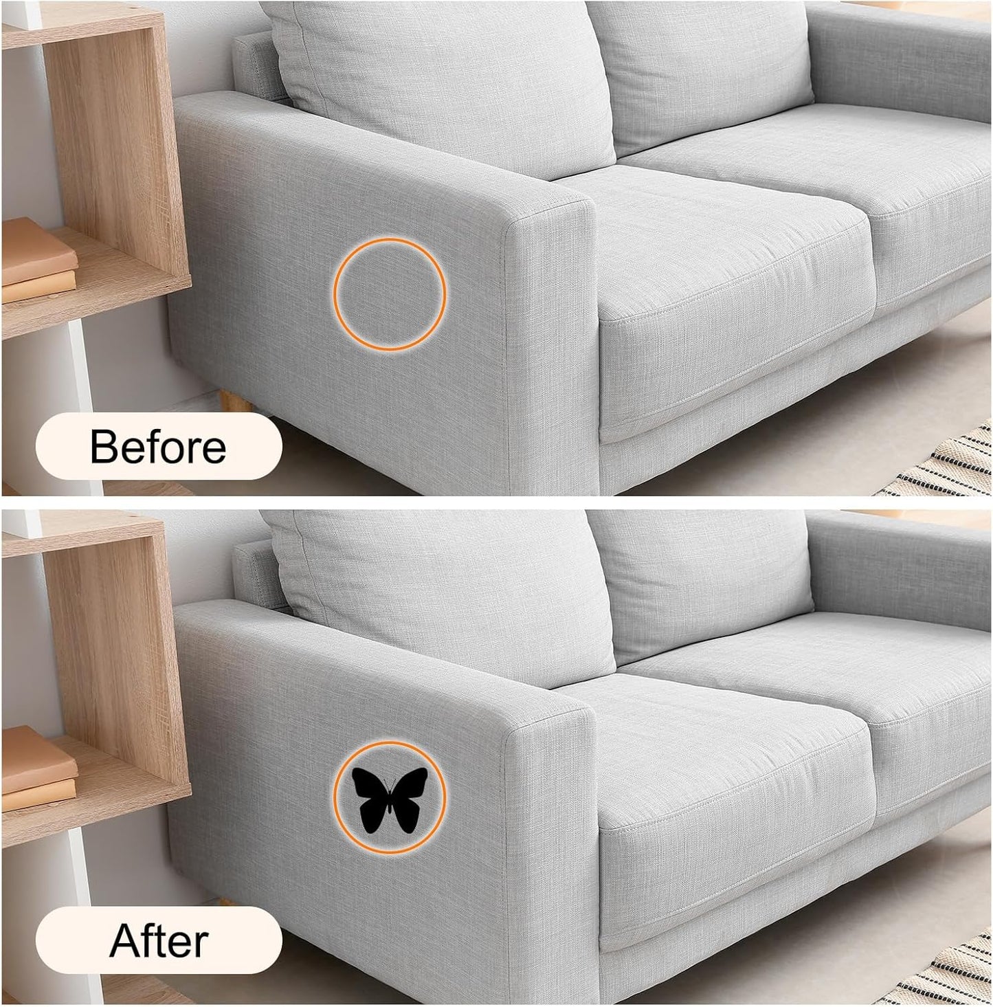 Repair Patches Repair Tape Self-Adhesive DIY Repair Patch Linen Gear Patch for Sofa, Furniture, Chair, Clothing,Tents,35x79 Inch,Light Khaki