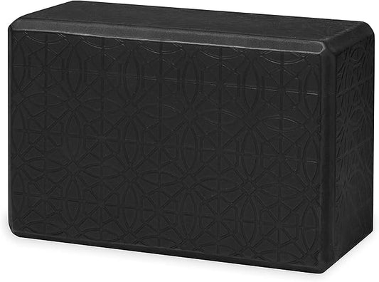 Gaiam Yoga Block - Supportive Latex-Free Eva Foam - Soft Non-Slip Surface with Beveled Edges for Yoga, Pilates, Meditation - Yoga Accessories for Stability, Balance, Deepen Stretches