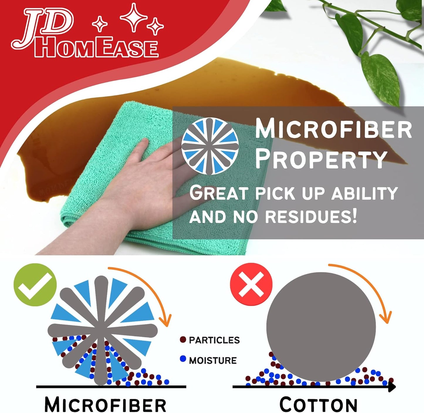 Microfiber Cleaning Cloths, 240 Pack, 16"x16", All-Purpose, Softer, Highly Absorbent, Lint-Free, Reusable, Washable Pro Towels, Black, for House, Kitchen, Bathroom, Car, Office