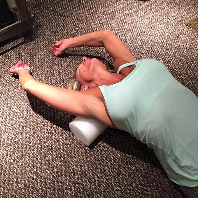 Medium Firm Foam Roller - Closed Cell Supreme Roller for Muscle Therapy & Deep Tissue Massage - Stress Release 34 Inch