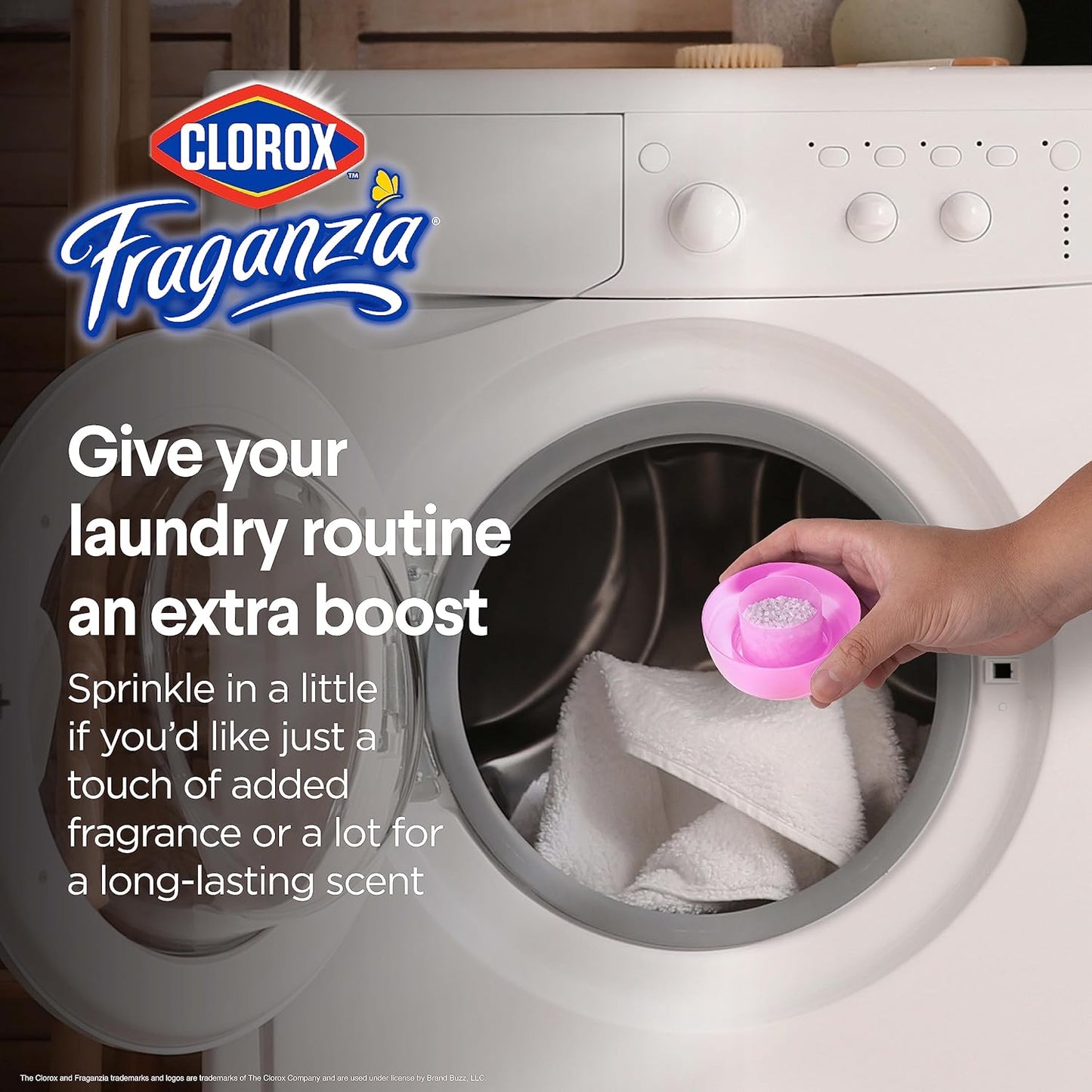 Clorox Fraganzia Laundry Scent Booster Crystals in Spring Scent - Scented In-Wash Freshener Beads for Fresh, Clean, Great Smelling Clothes and Linens, 70 Oz