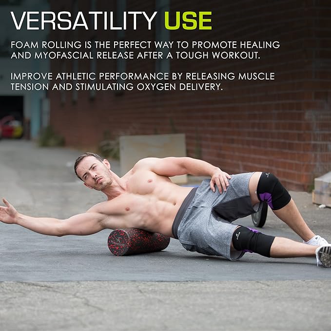 ProsourceFit High Density Foam Rollers 18 to 36 - inches Long, Firm Full Body Athletic Massage Tool for Back Stretching, Yoga, Pilates, Post Workout Muscle Recuperation