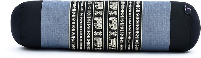 Leewadee Small Yoga Bolster – Shape-Retaining Cervical Neck Roll, Tube Pillow for Comfortable Reading, Kapok Filling, 22 x 6 x 6 inches