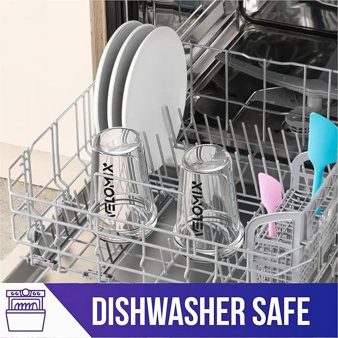 '-2 Pack- 20 oz Protein Shaker Bottles for Protein Mixes - 2x Wire Whisk, Leak Proof Shaker Cups for Protein Shakes and Pre Workout, Protein Shaker Bottle Pack, Protein Mixer Cup (Clear Prime)