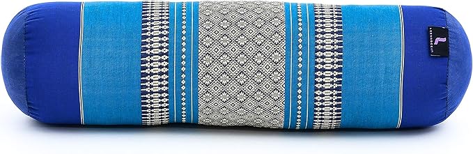 Leewadee Small Yoga Bolster – Shape-Retaining Cervical Neck Roll, Tube Pillow for Comfortable Reading, Kapok Filling, 22 x 6 x 6 inches