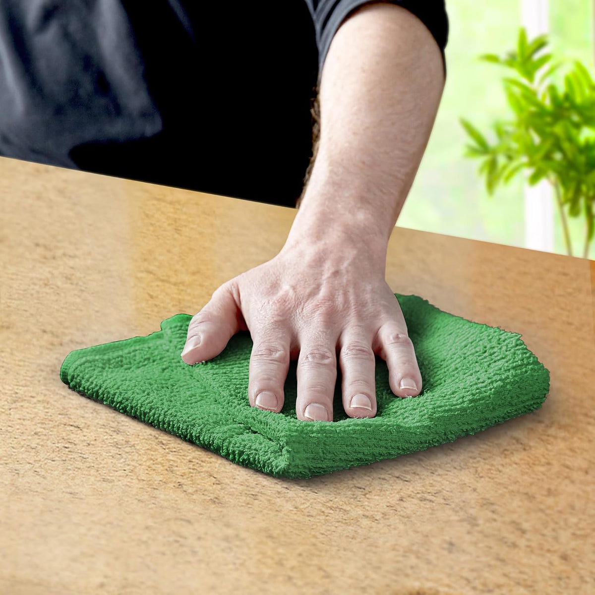 Avalon Towels Terry Bar Mop Towels (Value Pack of 60) Size 14"x17" – Absorbent and Durable, Multipurpose Cleaning Rags, Cotton Cleaning Cloths, Terry Cloth Rags, Reusable Shop Rag (Green)