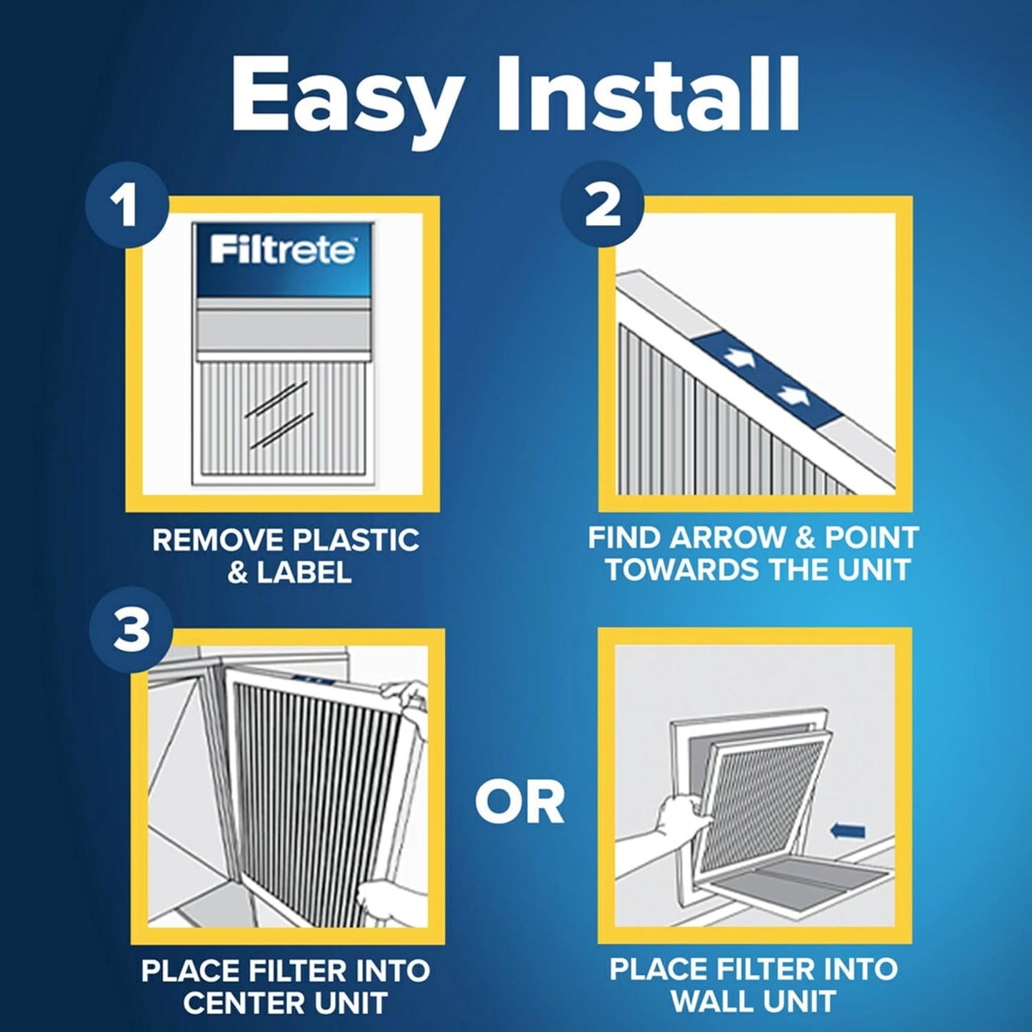 Filtrete 14x30x1 AC Furnace Air Filter, MERV 13, MPR 1900, Premium Allergen, Bacteria & Virus Filter, 3-Month Pleated 1-Inch Electrostatic Air Cleaning Filter, 6-Pack (Actual Size 13.81x29.81x0.78 in)