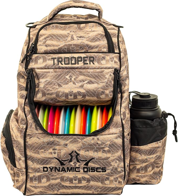 Dynamic Discs Trooper Disc Golf Bag | Large Frisbee Bags with 18+ Discs Capacity | Lightweight & Durable Backpack | Great Gifts or Disc Golf Accessories for Men | Ideal for Beginners & Pro Players