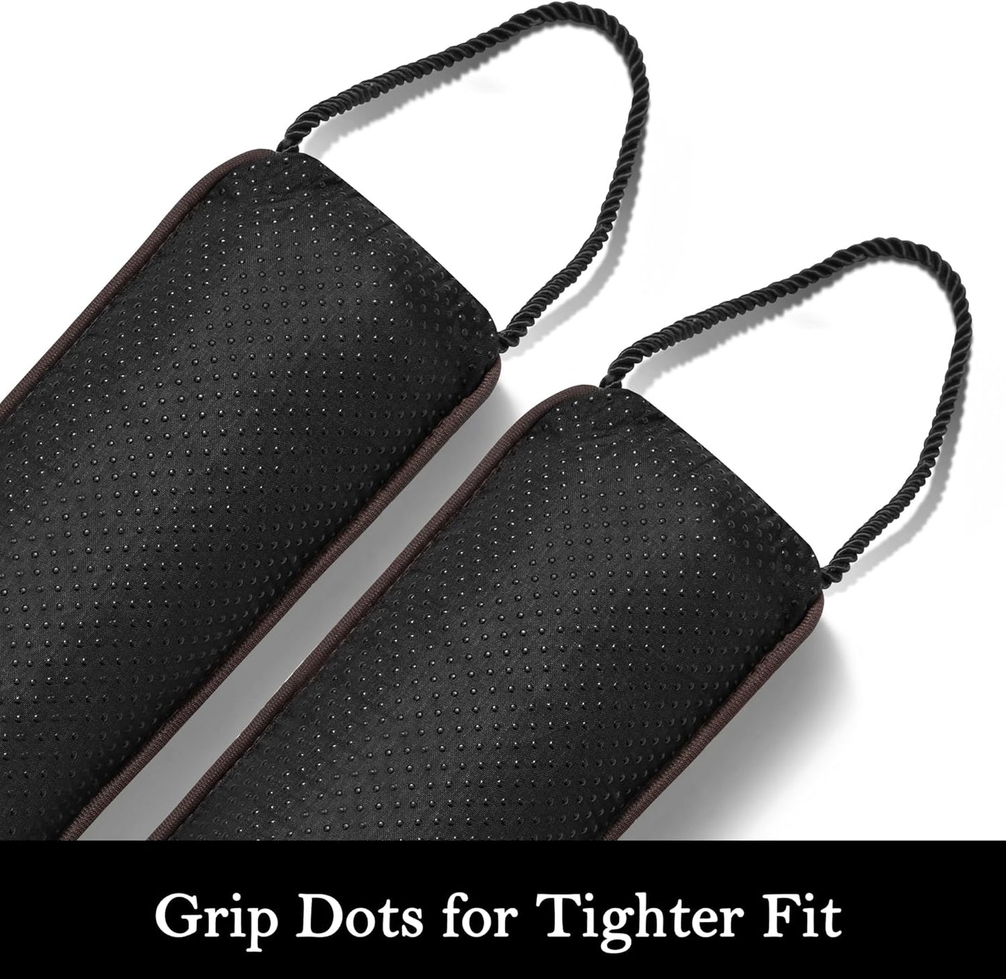 Sunolga 32" Door Draft Stopper Blocks Hot and Cold Air with Removable Washable Cover for Gaps Up to 3", All-Season Seal for Noise, Door Sweep for Bottom of Door and Window, Home Essentials, Coffee