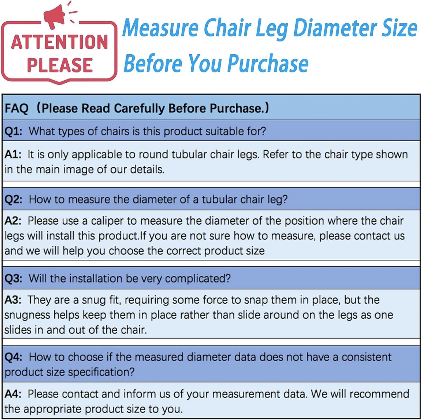 Rectangle U Shaped Chair Leg Tips Caps with Felt Pads,Furniture Feet Protector Slide Smoothly Glides No Scratches No Noise Protect Hardwood Floor,Fit 10mm(25/64inch) Diameter Tubular Leg (Black 24PCS)