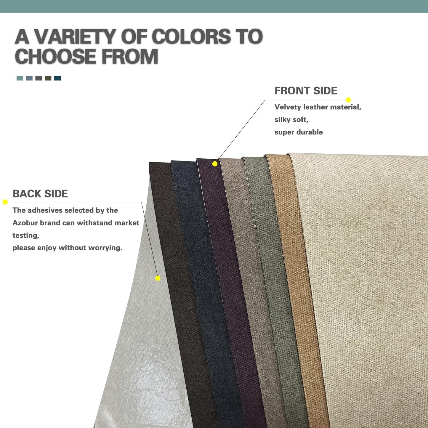 Velvet Repair Patch, Self-Adhesive Flannel Fabric Patch, Multi Colors, Microfiber Patch，Can be Used to Patch Sofas, Car Seats, Handbags, Jacket Holes and Tears (Light Brown)