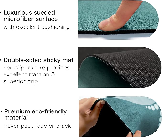 Knsbk Large Round Yoga Mat 4.6'X3.5mm for Exercise Premium Extra Thick, Ultra Comfortable, Non Slip, Meditation Mat