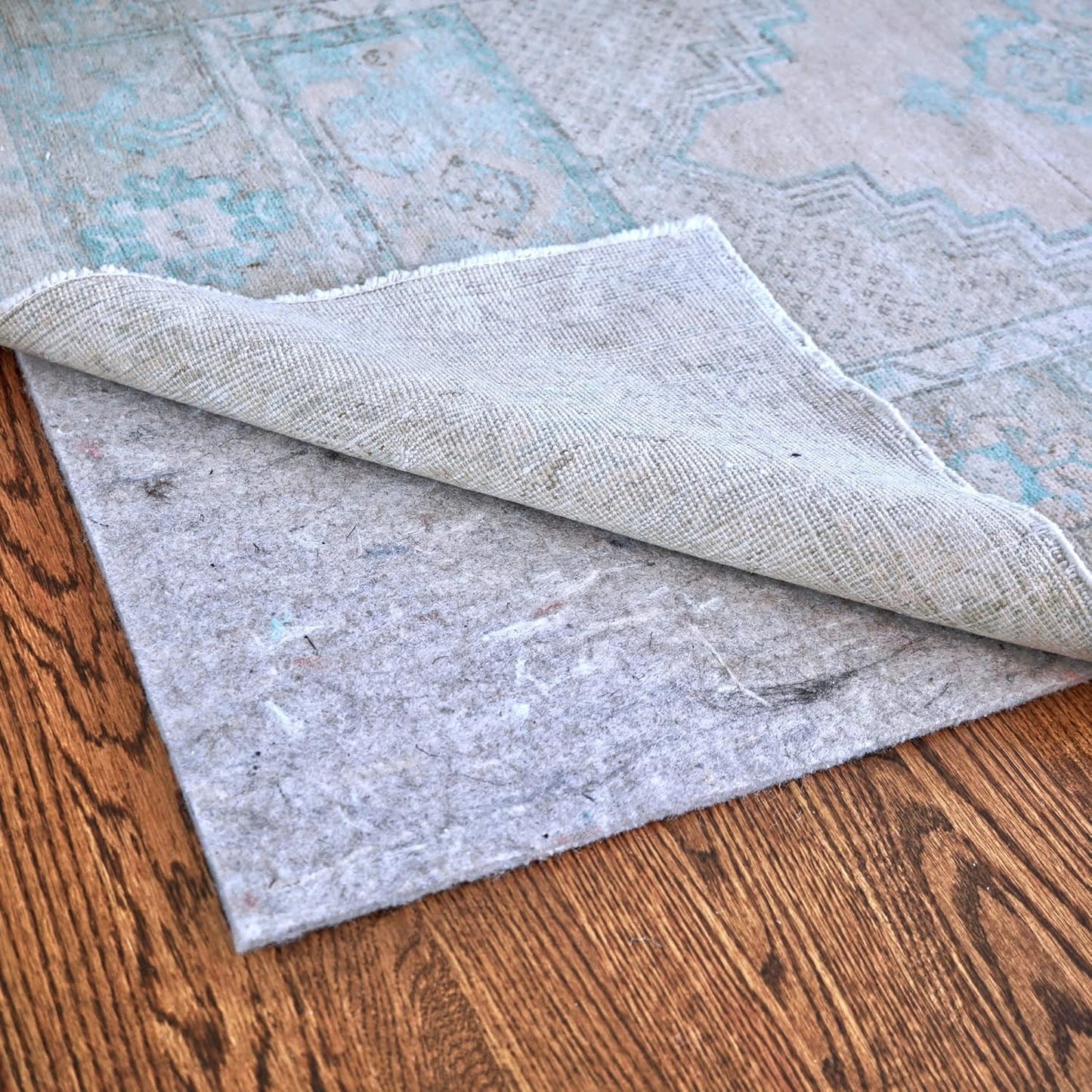 RUGPADUSA - Dual Surface - 6'10" x 9'10" - 1/8" Thick - Felt + Rubber - Non-Slip Backing Rug Pad - Adds Low-Profile Comfort and Protection