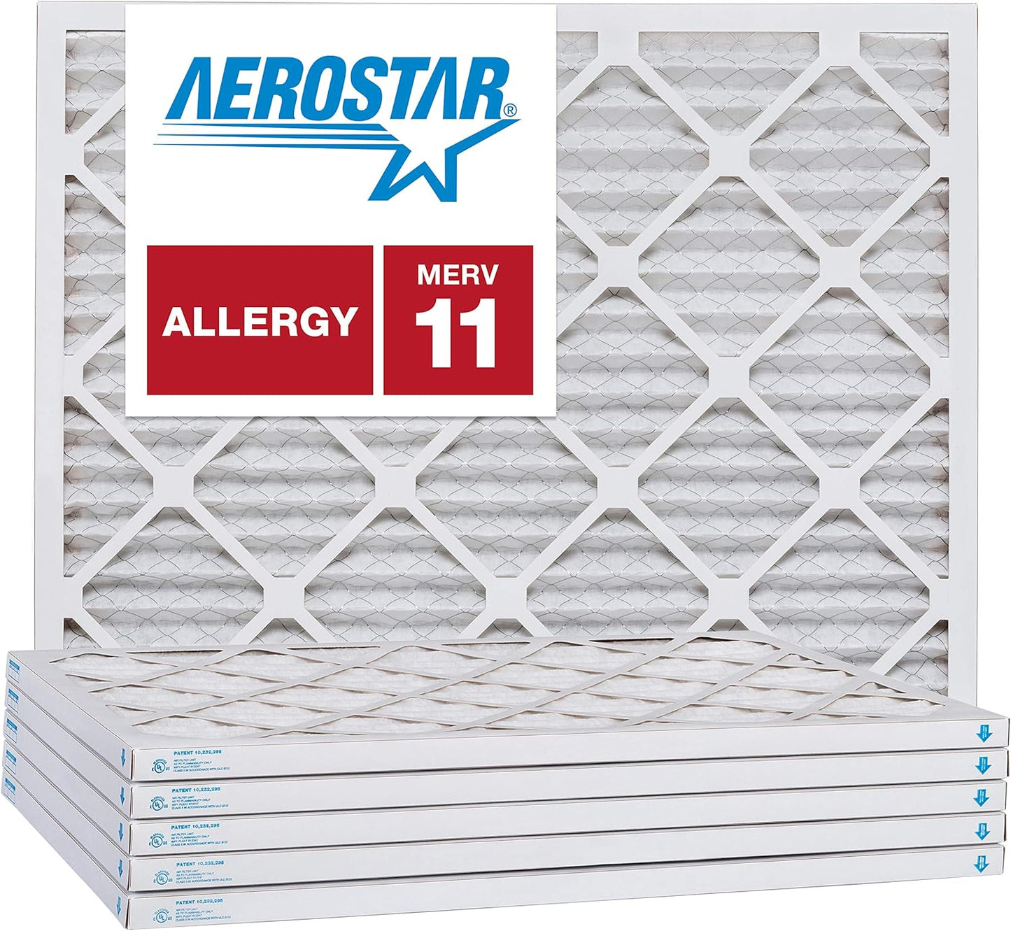 Aerostar 12x14x1 MERV 11, Pleated Air Filter, 12x14x1, Box of 6, Made in the USA