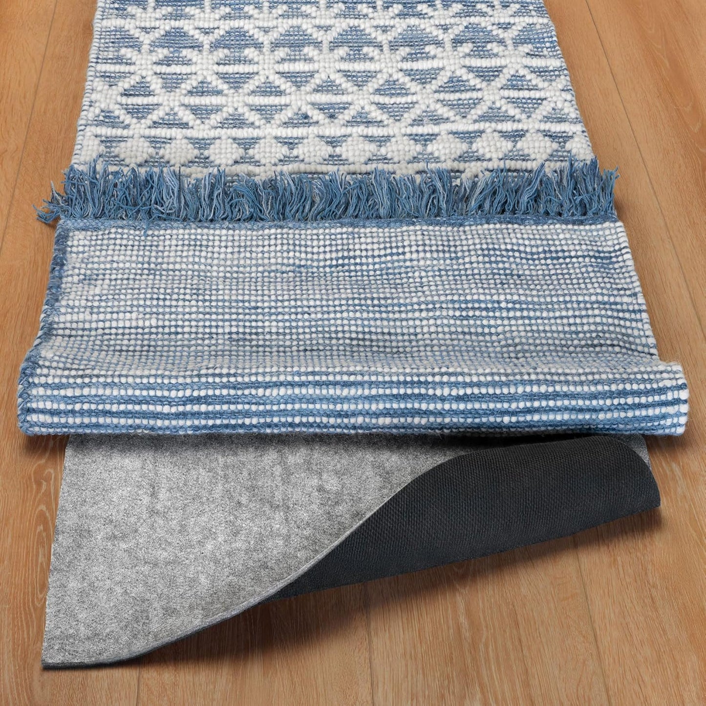 RUGPADUSA - Dual Surface - 2'6" x 7' - 1/8" Thick - Felt + Rubber - Non-Slip Backing Rug Pad - Adds Low-Profile Comfort and Protection