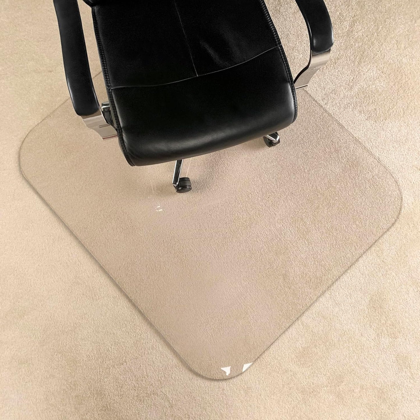 2Pack Crystal Clear 1/5" Thick 47" x 40" Heavy Duty Hard Chair Mat, Can be Used on Carpet or Hard Floor
