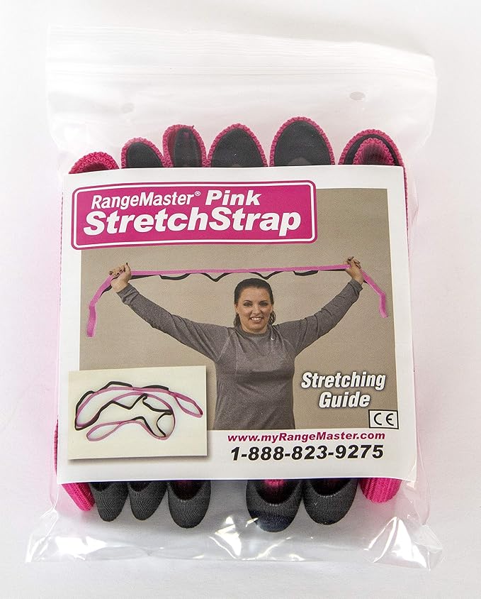 RangeMaster Stretch Strap with Exercise Guide│ Versatile Multi-Loop Strap Perfect for Yoga, Pilates, and Physical Therapy │ Portable │ Helps Improve Flexibility