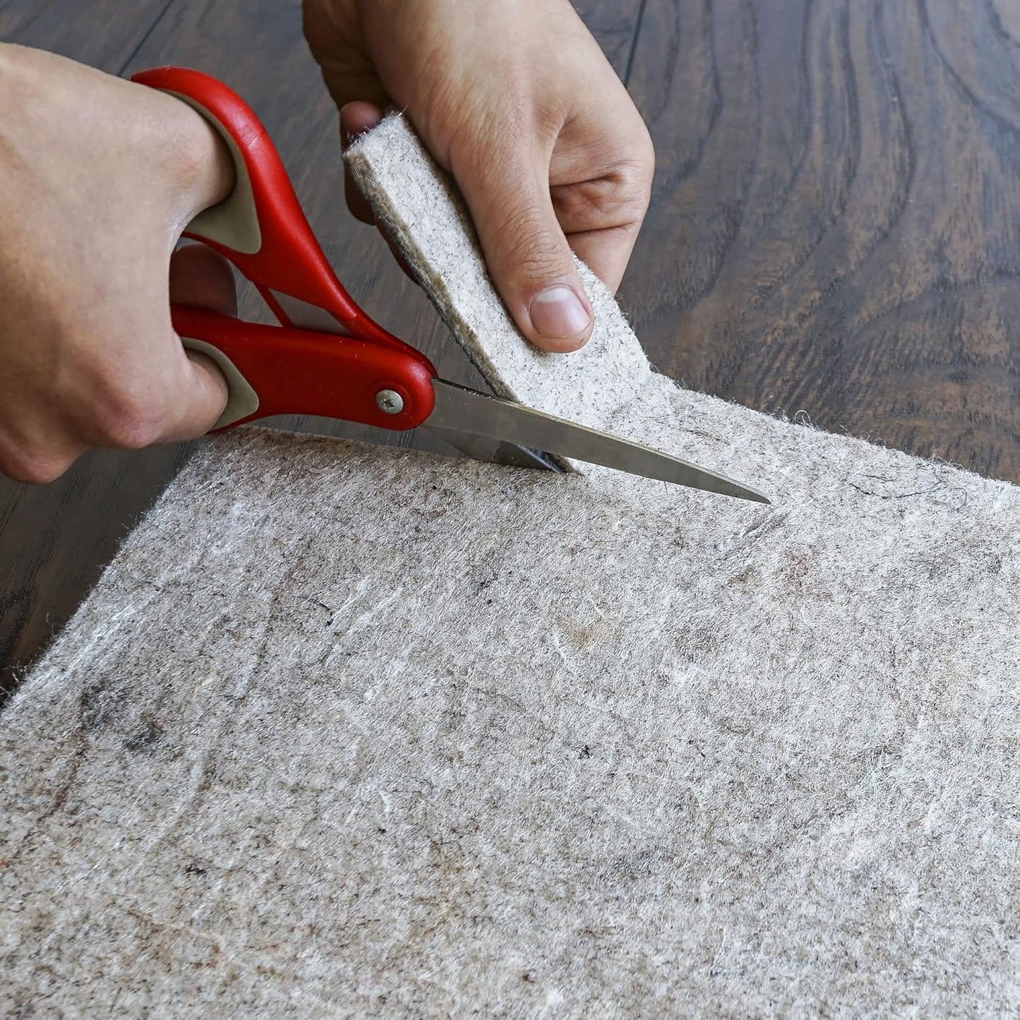 RUGPADUSA - Dual Surface - 4' Square - 1/8" Thick - Felt + Rubber - Non-Slip Backing Rug Pad - Adds Low-Profile Comfort and Protection