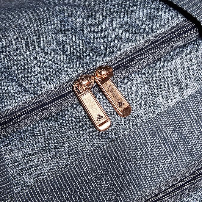 adidas Unisex Defender 4.0 Gym Duffel Bag for Men and Women, Jersey Onix Grey/Rose Gold/Onix Grey, Small (38L)